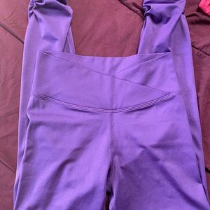 Purple workout pants
